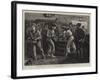 Celebrating the Jubilee on Board a Man of War, Extra Rations of Grog-Frederic Villiers-Framed Giclee Print