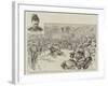 Celebrating the Mikado's Birthday on Board the Japanese Cruiser Yoshino at Plymouth-null-Framed Giclee Print