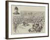 Celebrating the Mikado's Birthday on Board the Japanese Cruiser Yoshino at Plymouth-null-Framed Giclee Print