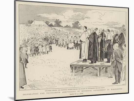 Celebrating the Thousandth Anniversary of Municipal Government at Winchester-Alexander Stuart Boyd-Mounted Giclee Print