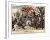 Celebrating the Victory at the Battle of Hohenfriedeberg-Richard Knoetel-Framed Giclee Print