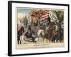 Celebrating the Victory at the Battle of Hohenfriedeberg-Richard Knoetel-Framed Giclee Print