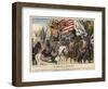 Celebrating the Victory at the Battle of Hohenfriedeberg-Richard Knoetel-Framed Giclee Print