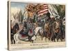 Celebrating the Victory at the Battle of Hohenfriedeberg-Richard Knoetel-Stretched Canvas