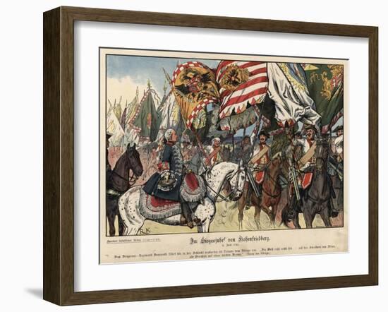 Celebrating the Victory at the Battle of Hohenfriedeberg-Richard Knoetel-Framed Giclee Print