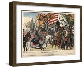Celebrating the Victory at the Battle of Hohenfriedeberg-Richard Knoetel-Framed Giclee Print