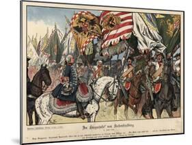 Celebrating the Victory at the Battle of Hohenfriedeberg-Richard Knoetel-Mounted Giclee Print