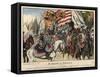 Celebrating the Victory at the Battle of Hohenfriedeberg-Richard Knoetel-Framed Stretched Canvas