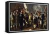 Celebration at Amsterdam of Westphalian Peace-Govaert Flinck-Framed Stretched Canvas