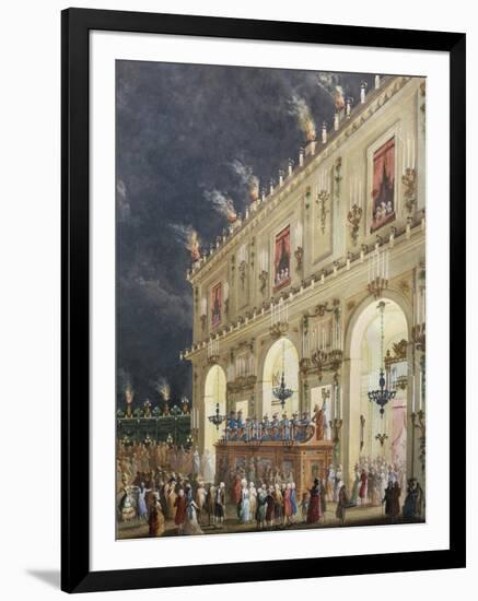 Celebration at Cascine in Honor of Ferdinand Iii-null-Framed Giclee Print