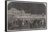 Celebration at Florence of the First Italian National Festival-null-Framed Stretched Canvas