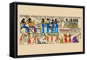 Celebration from a Tomb at Thebes-J. Gardner Wilkinson-Framed Stretched Canvas