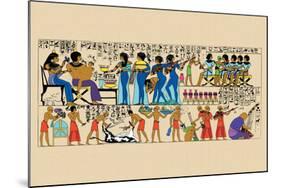 Celebration from a Tomb at Thebes-J. Gardner Wilkinson-Mounted Art Print