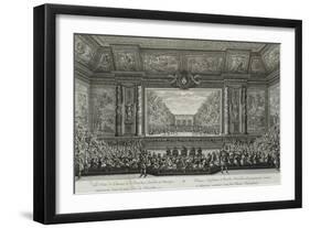 Celebration of Cupid and Bacchus at Versailles in 1664, France, 17th Century-null-Framed Giclee Print