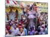 Celebration of Holi Festival, Mathura, Uttar Pradesh, India-Peter Adams-Mounted Photographic Print