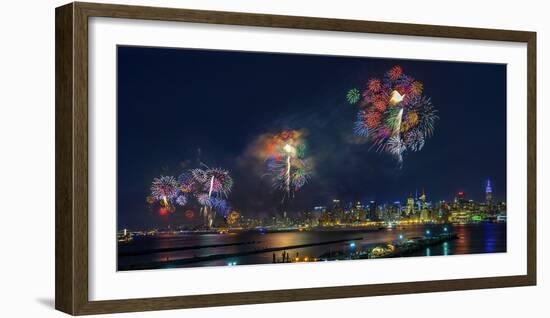 Celebration of Independence Day in Nyc-Hua Zhu-Framed Photographic Print