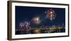 Celebration of Independence Day in Nyc-Hua Zhu-Framed Photographic Print