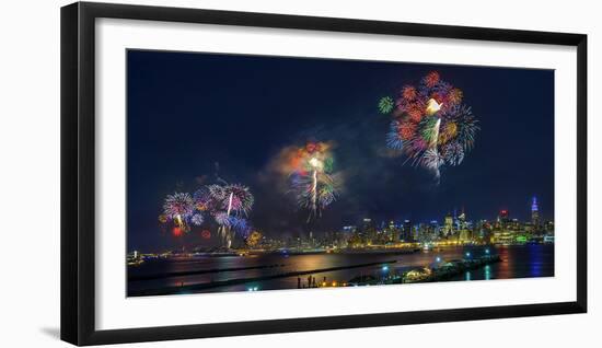 Celebration of Independence Day in Nyc-Hua Zhu-Framed Photographic Print