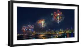 Celebration of Independence Day in Nyc-Hua Zhu-Framed Photographic Print
