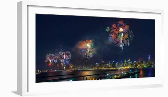 Celebration of Independence Day in Nyc-Hua Zhu-Framed Photographic Print