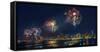 Celebration of Independence Day in Nyc-Hua Zhu-Framed Stretched Canvas