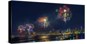 Celebration of Independence Day in Nyc-Hua Zhu-Stretched Canvas