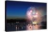 Celebration of Lights, Fireworks Display at English Bay, Vancouver, BC-Lijuan Guo-Stretched Canvas