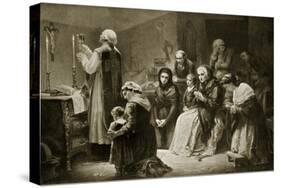 Celebration of Mass During the French Revolution-Charles Louis Lucien Muller-Stretched Canvas