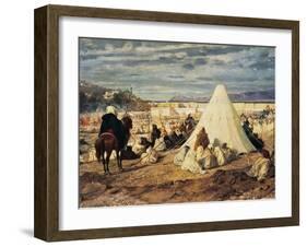 Celebration of Mohammed in Tangier-Stefano Ussi-Framed Giclee Print