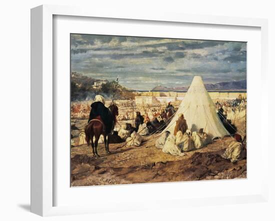 Celebration of Mohammed in Tangier-Stefano Ussi-Framed Giclee Print