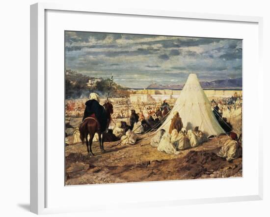 Celebration of Mohammed in Tangier-Stefano Ussi-Framed Giclee Print