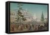 Celebration of the 25th Anniversary of Tsarskoe Selo Railroad, 1862-Adolf Charlemagne-Framed Stretched Canvas