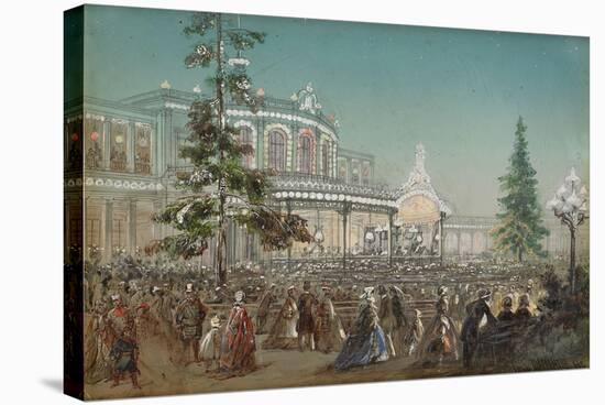 Celebration of the 25th Anniversary of Tsarskoe Selo Railroad, 1862-Adolf Charlemagne-Stretched Canvas