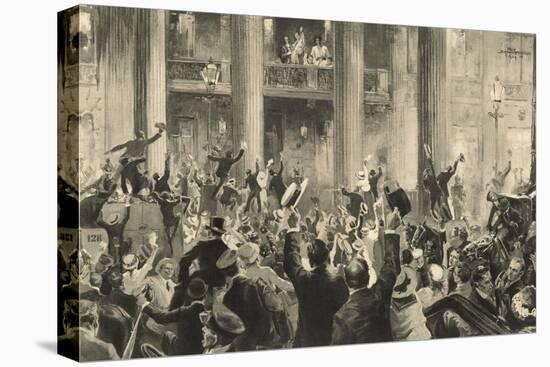 Celebration of the Berlin Population in Front of the Crown Prince Palace on 1 August-Felix Schwormstadt-Stretched Canvas