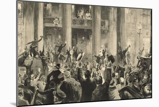 Celebration of the Berlin Population in Front of the Crown Prince Palace on 1 August-Felix Schwormstadt-Mounted Giclee Print