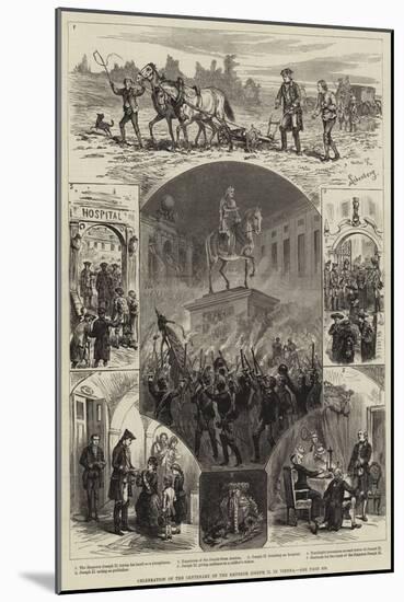 Celebration of the Centenary of the Emperor Joseph II in Vienna-null-Mounted Giclee Print