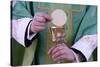 Celebration of the Eucharist, Catholic Mass, Villemomble, Seine-Saint-Denis, France, Europe-Godong-Stretched Canvas