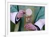 Celebration of the Eucharist, Catholic Mass, Villemomble, Seine-Saint-Denis, France, Europe-Godong-Framed Photographic Print