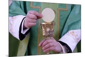 Celebration of the Eucharist, Catholic Mass, Villemomble, Seine-Saint-Denis, France, Europe-Godong-Mounted Photographic Print