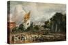 Celebration of the General Peace of 1814 in East Bergholt, 1814-John Constable-Stretched Canvas