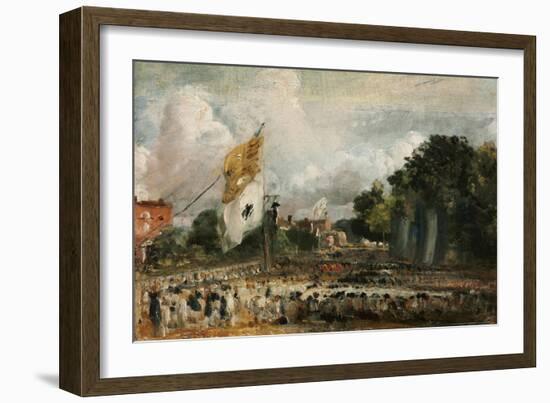 Celebration of the General Peace of 1814 in East Bergholt, 1814-John Constable-Framed Giclee Print