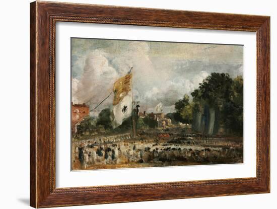 Celebration of the General Peace of 1814 in East Bergholt, 1814-John Constable-Framed Giclee Print