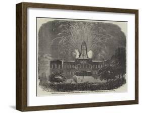 Celebration of the Laying of the Atlantic Telegraph Cable at New York-null-Framed Giclee Print