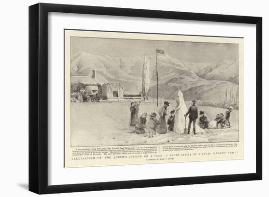 Celebration of the Queen's Jubilee on a Farm in South Africa by a Loyal League Family-null-Framed Giclee Print