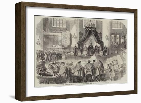 Celebration of the Thirty-Second Anniversary of King Leopold's Reign at St Gudule, Brussels-null-Framed Giclee Print