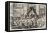 Celebration of the Thirty-Second Anniversary of King Leopold's Reign at St Gudule, Brussels-null-Framed Stretched Canvas