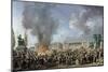 Celebration of Unity, Destroying the Emblems of Monarchy, Place de La Concorde, 10th August 1793-Pierre-Antoine Demachy-Mounted Giclee Print