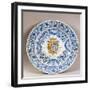 Celebration Plate Decorated with Coat of Arms-null-Framed Giclee Print