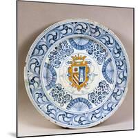 Celebration Plate Decorated with Coat of Arms-null-Mounted Giclee Print