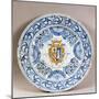 Celebration Plate Decorated with Coat of Arms-null-Mounted Giclee Print